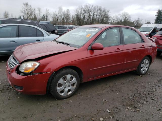 KIA SPECTRA EX 2008 with VIN KNAFE121585528491 - Photo from auction
