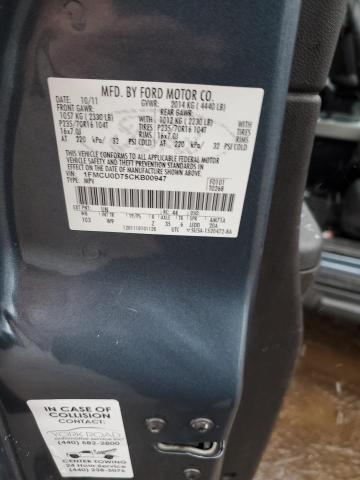 Photo 14 from auction – 2012 FORD ESCAPE XLT with VIN 1FMCU0D75CKB00947
