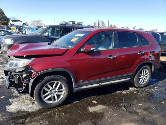 KIA SORENTO LX 2015 with VIN 5XYKTCA69FG606792 - Photo from auction