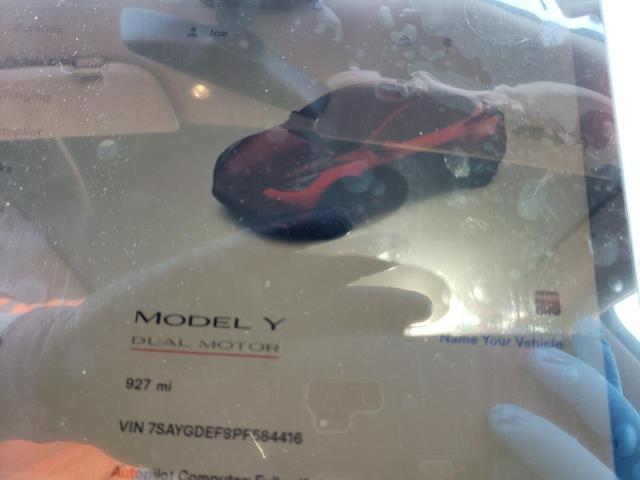 Photo 9 from auction – 2023 TESLA MODEL Y with VIN 7SAYGDEF9PF584416