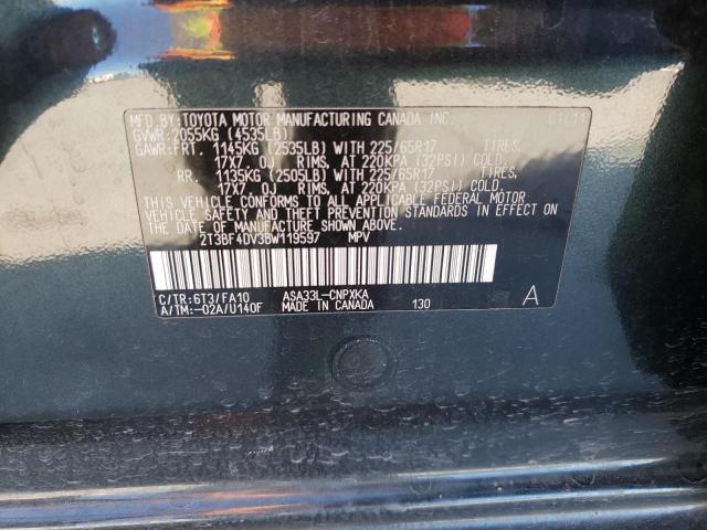Photo 14 from auction – 2011 TOYOTA RAV4 with VIN 2T3BF4DV3BW119597