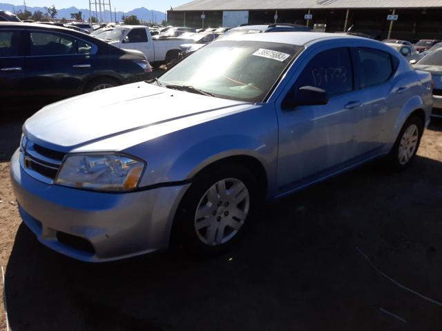 DODGE AVENGER SE 2013 with VIN 1C3CDZABXDN687961 - Photo from auction