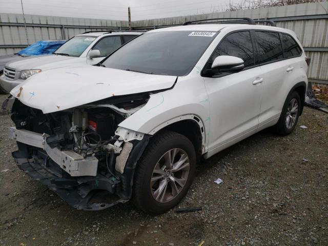 TOYOTA HIGHLANDER 2016 with VIN 5TDBKRFH9GS227165 - Photo from auction