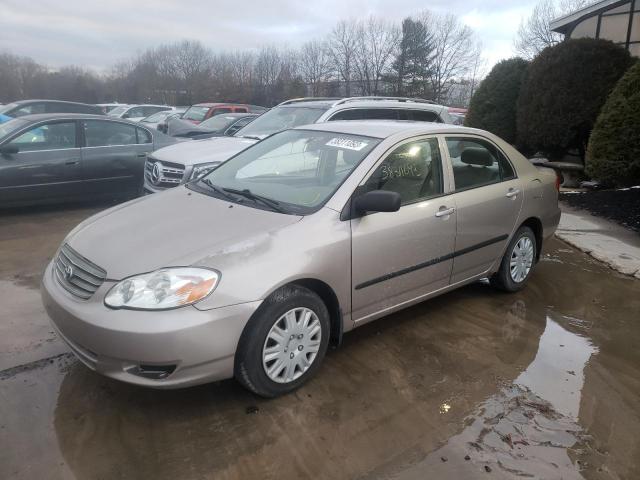 TOYOTA COROLLA 2003 with VIN 1NXBR32E83Z120100 - Photo from auction