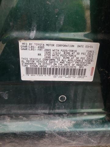 Photo 14 from auction – 2001 TOYOTA HIGHLANDER with VIN JTEHF21A310019370