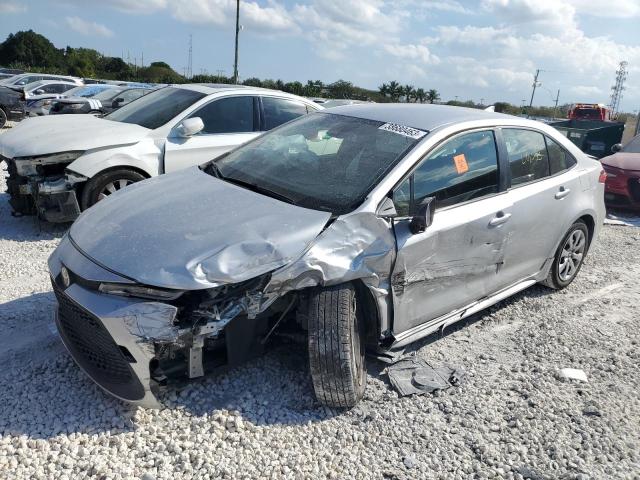 TOYOTA COROLLA LE 2021 with VIN JTDEPMAE0MJ180681 - Photo from auction