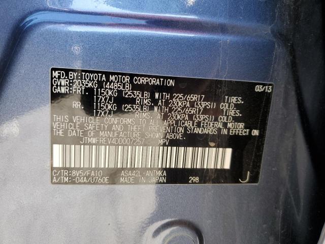 Photo 14 from auction – 2013 TOYOTA RAV4 XLE with VIN JTMWFREV4DD007257