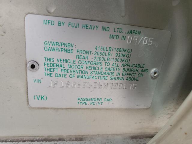 Photo 14 from auction – 2006 SUBARU FORESTER 2 with VIN JF1SG63626H730175