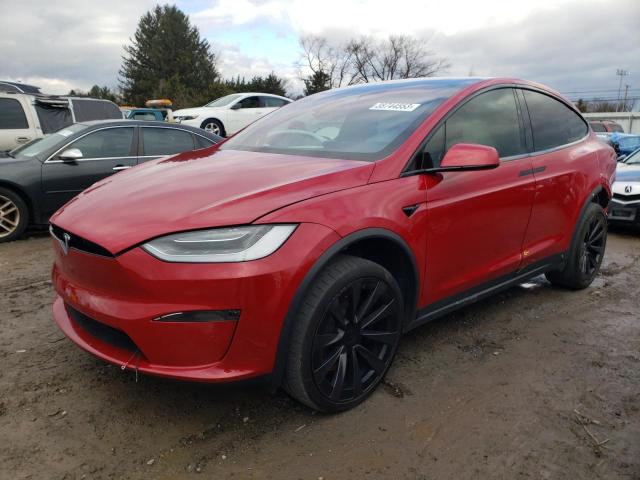 TESLA MODEL X 2022 with VIN 7SAXCBE61NF339764 - Photo from auction