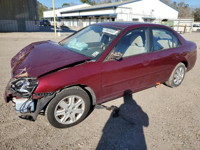 Photo 1 from auction – 2003 HONDA CIVIC EX with VIN 2HGES26763H587399