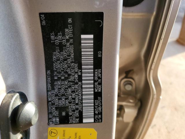Photo 14 from auction – 2004 TOYOTA HIGHLANDER with VIN JTEEP21A840059108