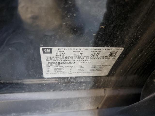 Photo 14 from auction – 2018 CHEVROLET EQUINOX LT with VIN 2GNAXJEV9J6123306