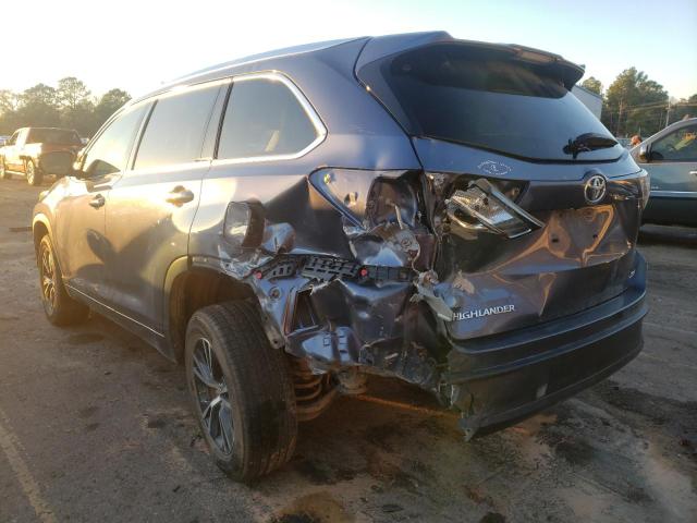 Photo 2 from auction – 2016 TOYOTA HIGHLANDER with VIN 5TDKKRFH6GS176840