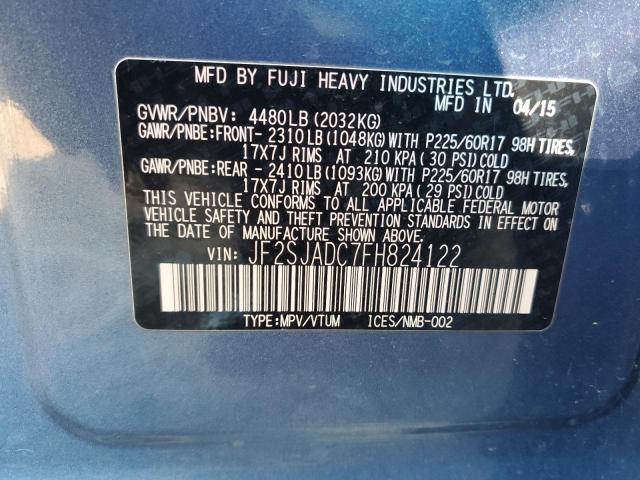 Photo 14 from auction – 2015 SUBARU FORESTER 2 with VIN JF2SJADC7FH824122