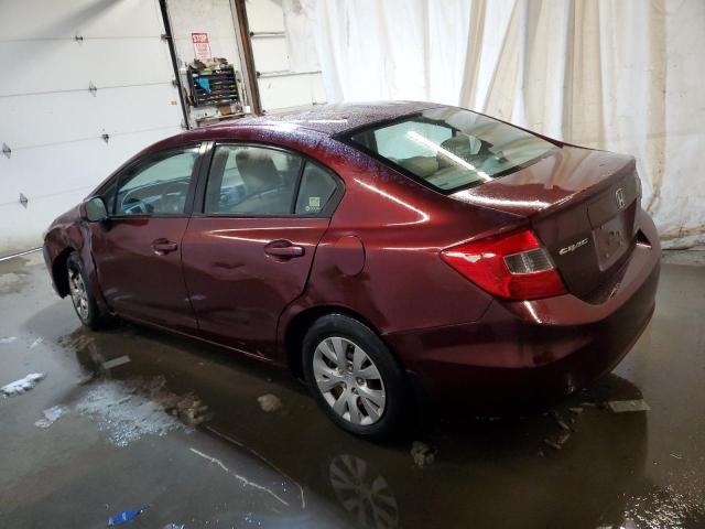 Photo 2 from auction – 2012 HONDA CIVIC LX with VIN 19XFB2F59CE317662
