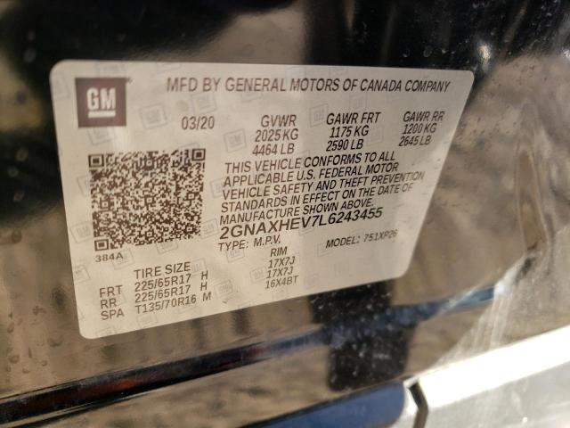 Photo 14 from auction – 2020 CHEVROLET EQUINOX LS with VIN 2GNAXHEV7L6243455