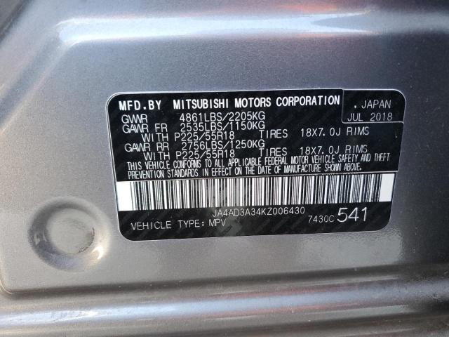 Photo 14 from auction – 2019 MITSUBISHI OUTLANDER with VIN JA4AD3A34KZ006430
