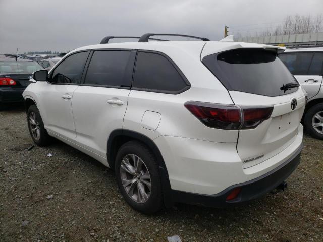 Photo 2 from auction – 2016 TOYOTA HIGHLANDER with VIN 5TDBKRFH9GS227165