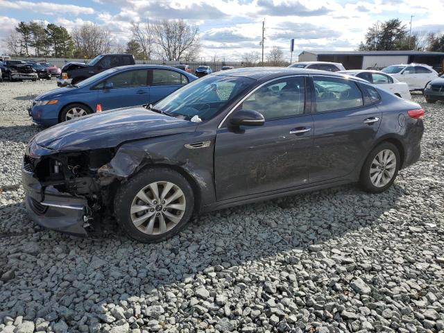 KIA OPTIMA EX 2018 with VIN 5XXGU4L34JG220256 - Photo from auction