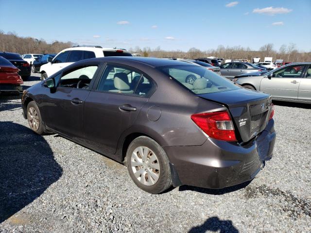 Photo 2 from auction – 2012 HONDA CIVIC LX with VIN 19XFB2F53CE011055