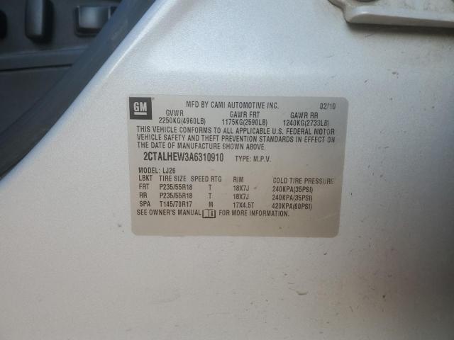 Photo 14 from auction – 2010 GMC TERRAIN SL with VIN 2CTALHEW3A6310910