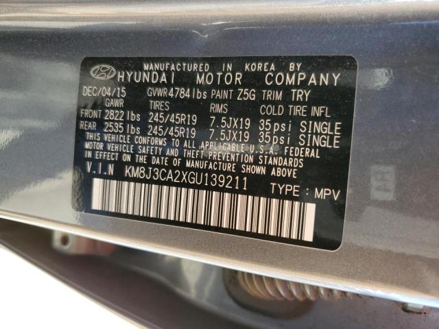 Photo 14 from auction – 2016 HYUNDAI TUCSON LIM with VIN KM8J3CA2XGU139211