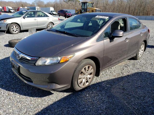 HONDA CIVIC LX 2012 with VIN 19XFB2F53CE011055 - Photo from auction