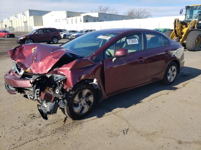 HONDA CIVIC LX 2013 with VIN 2HGFB2F59DH571105 - Photo from auction