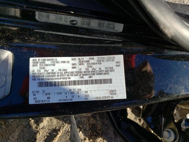 Photo 14 from auction – 2017 FORD ESCAPE SE with VIN 1FMCU9GD3HUF00216