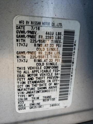 Photo 14 from auction – 2016 NISSAN ROGUE S with VIN JN8AT2MT3GW021111
