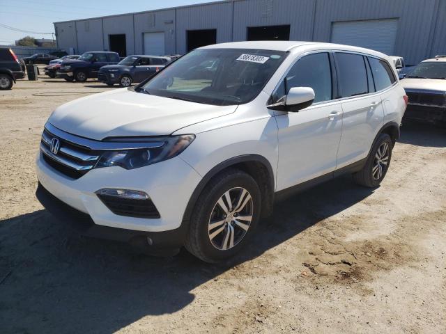 HONDA PILOT EX 2018 with VIN 5FNYF5H3XJB002158 - Photo from auction