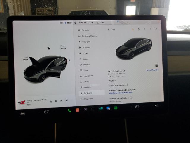 Photo 9 from auction – 2018 TESLA MODEL 3 with VIN 5YJ3E1EB8JF183911