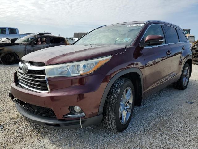 TOYOTA HIGHLANDER 2015 with VIN 5TDDKRFH6FS119321 - Photo from auction