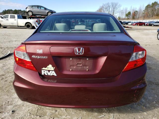 Photo 6 from auction – 2012 HONDA CIVIC LX with VIN 2HGFB2F51CH574899