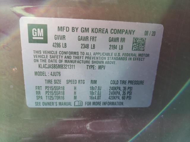 Photo 14 from auction – 2021 BUICK ENCORE PRE with VIN KL4CJASB5MB321311