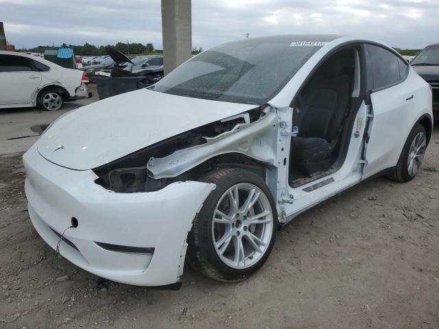 TESLA MODEL Y 2021 with VIN 5YJYGDEE2MF296043 - Photo from auction
