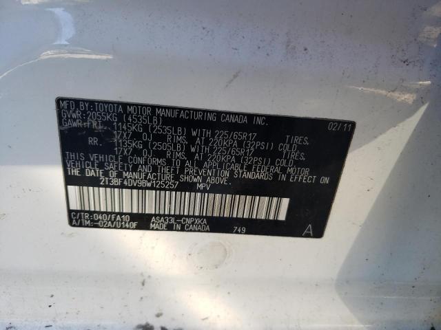 Photo 14 from auction – 2011 TOYOTA RAV4 with VIN 2T3BF4DV9BW125257