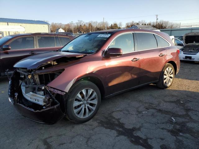 ACURA MDX TECHNO 2014 with VIN 5FRYD4H47EB027077 - Photo from auction