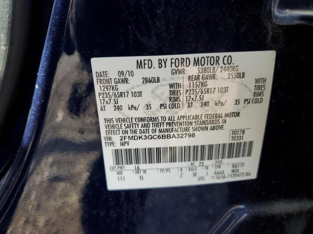Photo 14 from auction – 2011 FORD EDGE SE with VIN 2FMDK3GC6BBA32798