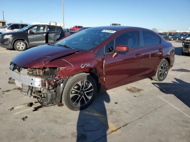 HONDA CIVIC EX 2014 with VIN 19XFB2F85EE017520 - Photo from auction