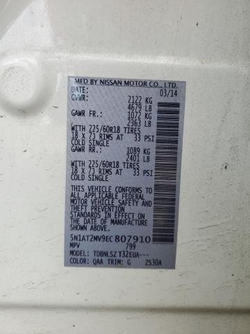 Photo 14 from auction – 2014 NISSAN ROGUE S with VIN 5N1AT2MV9EC807910