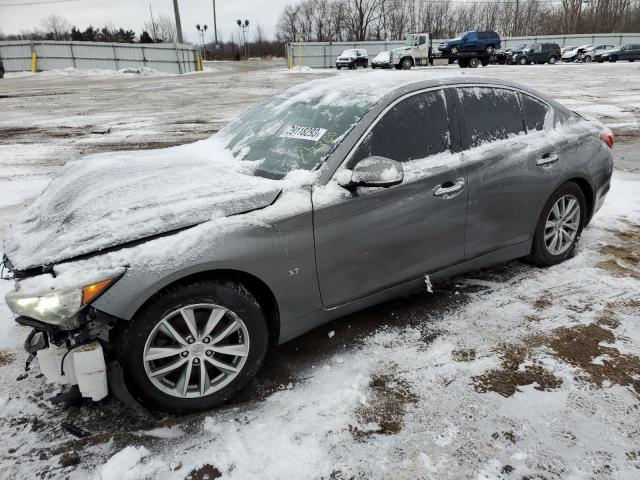 INFINITI Q50 BASE 2015 with VIN JN1BV7ARXFM401592 - Photo from auction