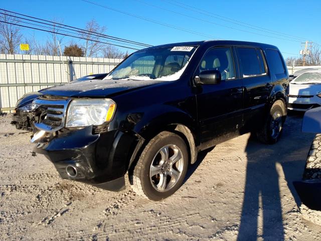 HONDA PILOT EX 2013 with VIN 5FNYF4H47DB055830 - Photo from auction