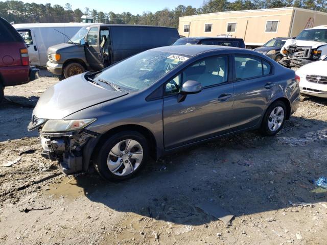HONDA CIVIC LX 2013 with VIN 19XFB2F57DE018334 - Photo from auction