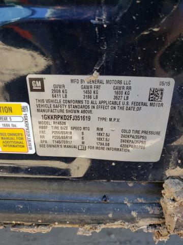Photo 14 from auction – 2015 GMC ACADIA SLE with VIN 1GKKRPKD2FJ351619