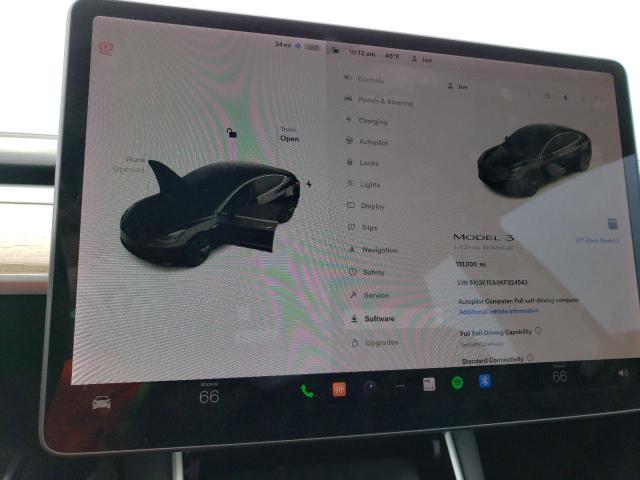Photo 9 from auction – 2019 TESLA MODEL 3 with VIN 5YJ3E1EA9KF324543