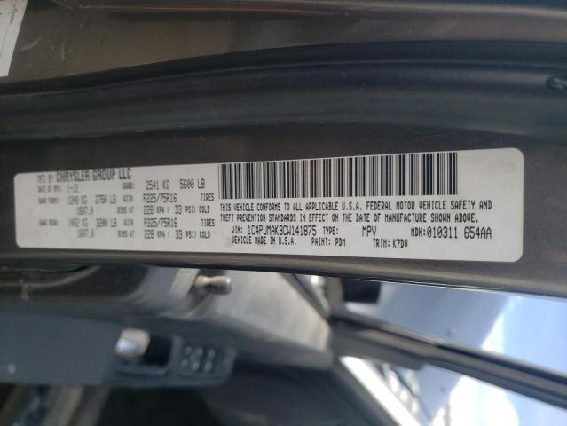 Photo 14 from auction – 2012 JEEP LIBERTY SP with VIN 1C4PJMAK3CW141875