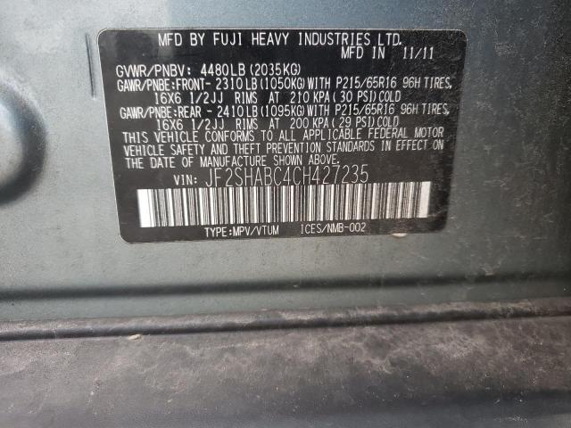 Photo 14 from auction – 2012 SUBARU FORESTER 2 with VIN JF2SHABC4CH427235