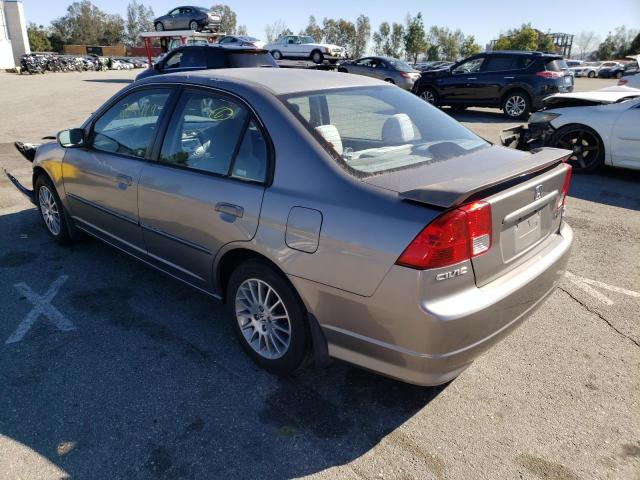 Photo 2 from auction – 2005 HONDA CIVIC EX with VIN 2HGES26735H617431