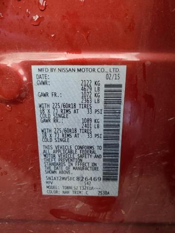 Photo 14 from auction – 2015 NISSAN ROGUE S with VIN 5N1AT2MV5FC826469